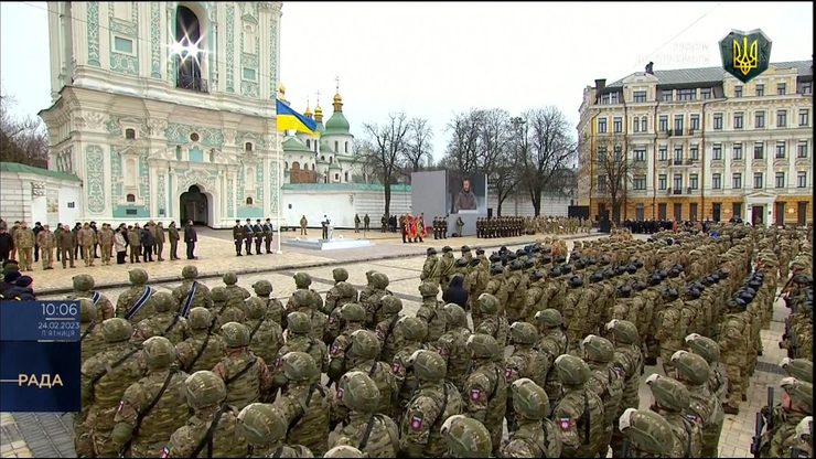 Wojna w Ukrainie. Wołodymyr Zełenski: 24 lutego miliony z nas dokonały wyboru