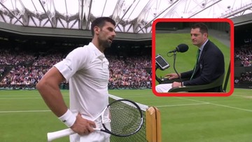 Djokovic krzyknął i... stracił punkt. Niecodzienna sytuacja w półfinale Wimbledonu (WIDEO)
