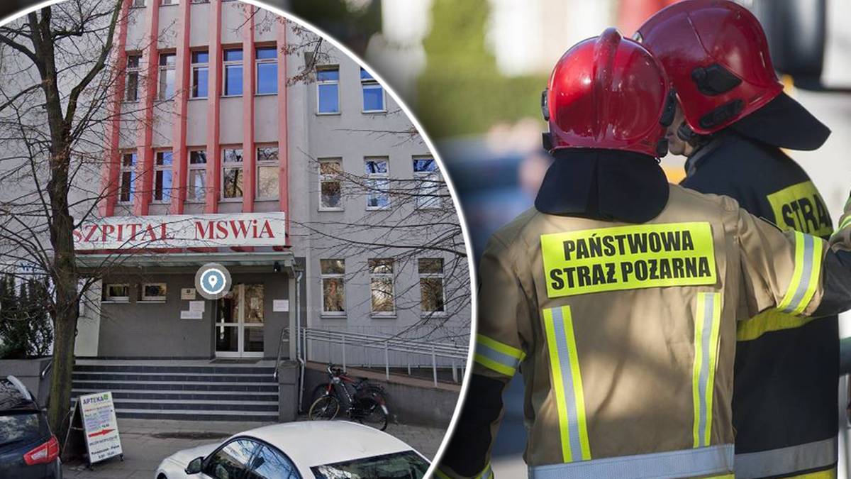 Pożar w szpitalu MSWiA w Bydgoszczy. Trwa akcja służb