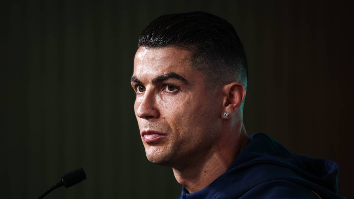 Cristiano Ronaldo na konferencji prasowej