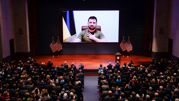Zełenski przed Kongresem USA: wzywam prezydenta Bidena, by był przywódcą świata