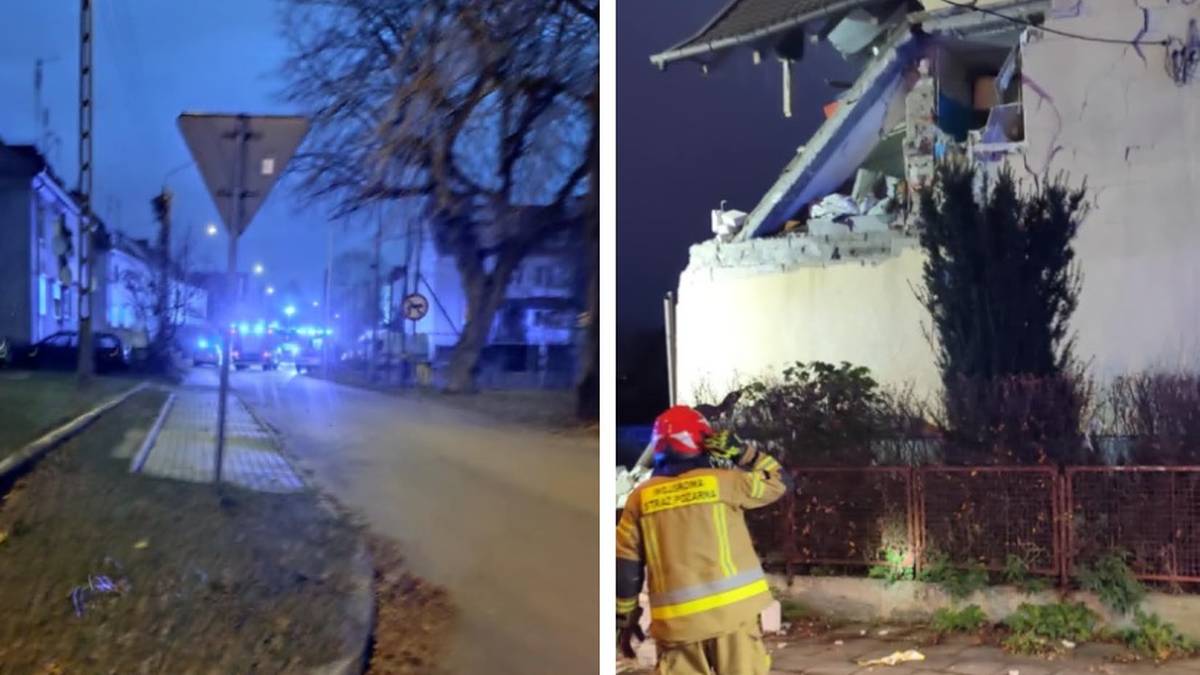 Wybuch w domu jednorodzinnym. Część budynku się zawaliła