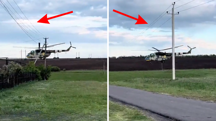 Ukraińscy piloci śmigłowców Mi-8 w akcji. Wideo hitem sieci