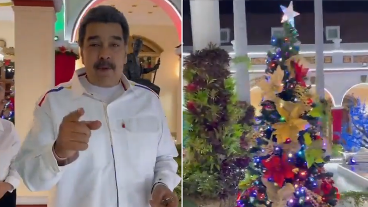 Prezydent Wenezueli "przyspieszył" święta Bożego Narodzenia. Złożył życzenia rodakom