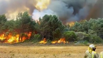 Hiszpania w ogniu. Płoną tysiące hektarów zalesionych wzgórz