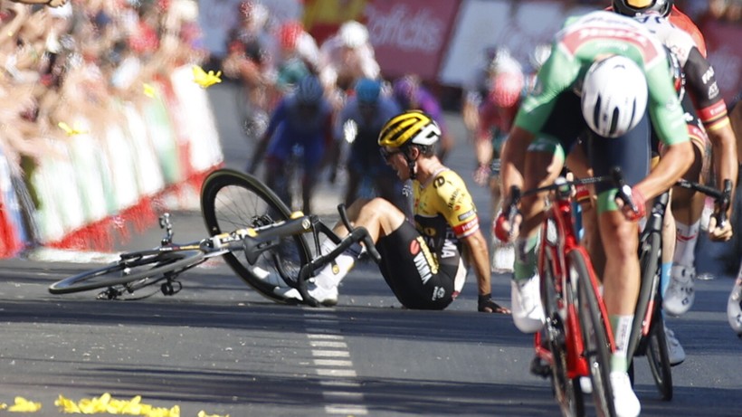 Vuelta a Espana: Kontuzjowany Primoz Roglic wycofał się z wyścigu