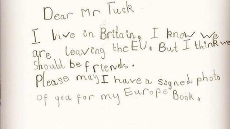 6-latka z Wielkiej Brytanii napisała do Tuska ws. brexitu. "Narysowałam panu jednorożca"