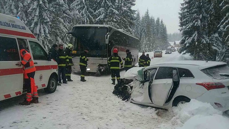 Wypadek polskiego autokaru na Słowacji. Na pokładzie było 47 dzieci