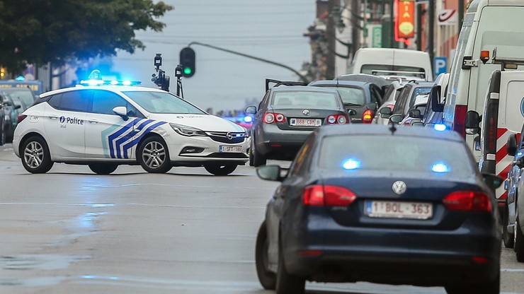 Belgijska policja ostrzelała i zatrzymała samochód. W środku nie było materiałów wybuchowych