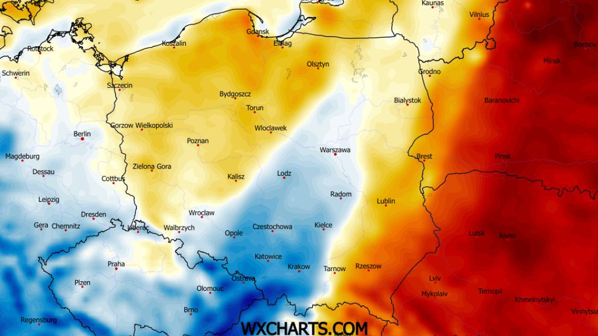 Czwartek może być chłodniejszy, szczególnie w południowej i centralnej części kraju
