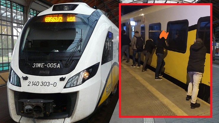 Koleje Dolnośląskie. Pasażerowie pchali pociąg, który się zepsuł. Jest odpowiedź przewoźnika