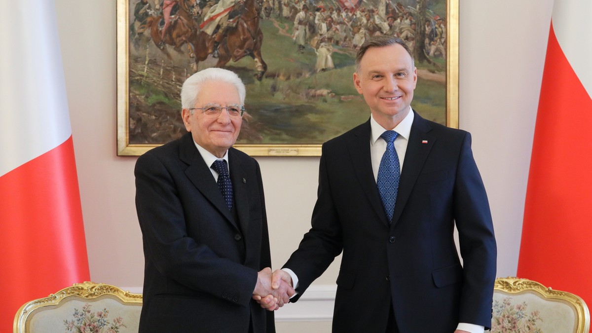 Andrzej Duda odznaczył Orderem Orła Białego prezydenta Włoch. Odznaczenie otrzymała także jego córka
