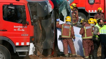 Polak wśród rannych w wypadku autokaru ze studentami w Hiszpanii