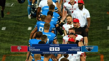 Panthers Wrocław - Berlin Thunder 15:12. Skrót meczu