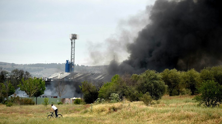 30 rannych w pożarze zakładów chemicznych pod Madrytem