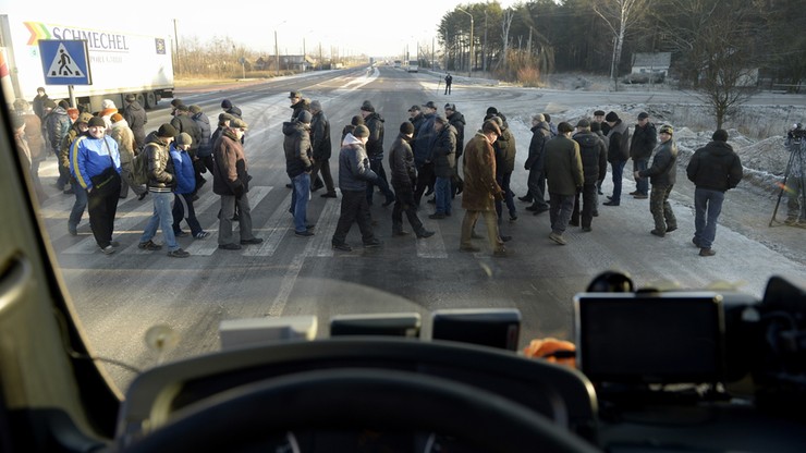 Ukraina: po proteście górników przywrócono ruch na granicy z Polską