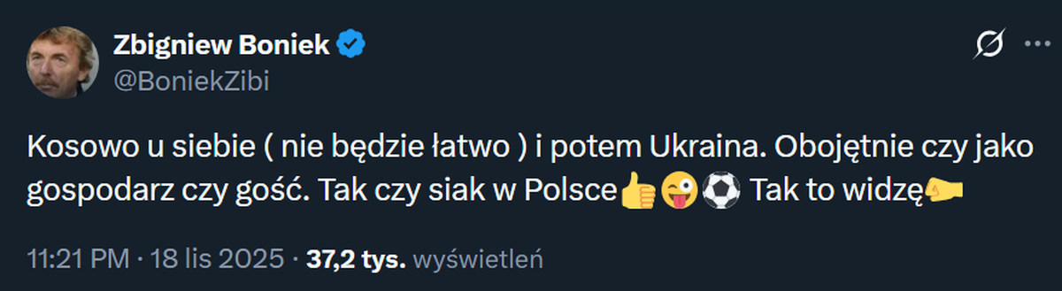 Zbigniew Boniek o potencjalnych rywalach Polaków w barażach MŚ 2026