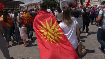 "Nigdy Północna, na zawsze - Macedonia!". Macedończycy protestują przeciwko zmianie nazwy państwa