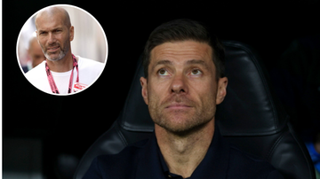 Zinedine Zidane (w okręgu) i Xabi Alonso.