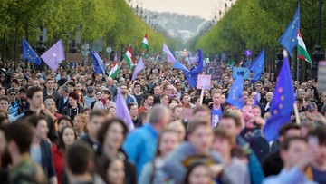 "Europa, nie Moskwa!". Wielotysięczna demonstracja poparcia dla UE w Budapeszcie