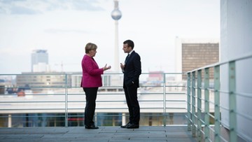 Media o spotkaniu Macron-Merkel: dobra atmosfera, ale są różnice