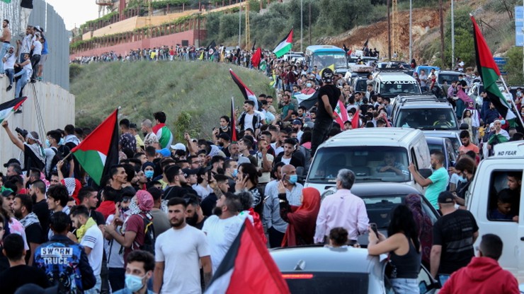 Antyizraelskie demonstracje w Iraku i Libanie
