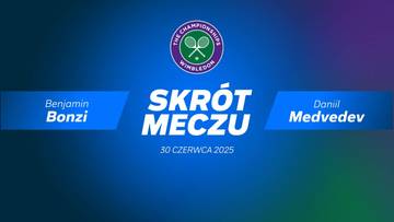Benjamin Bonzi - Daniil Miedwiediew. Skrót meczu