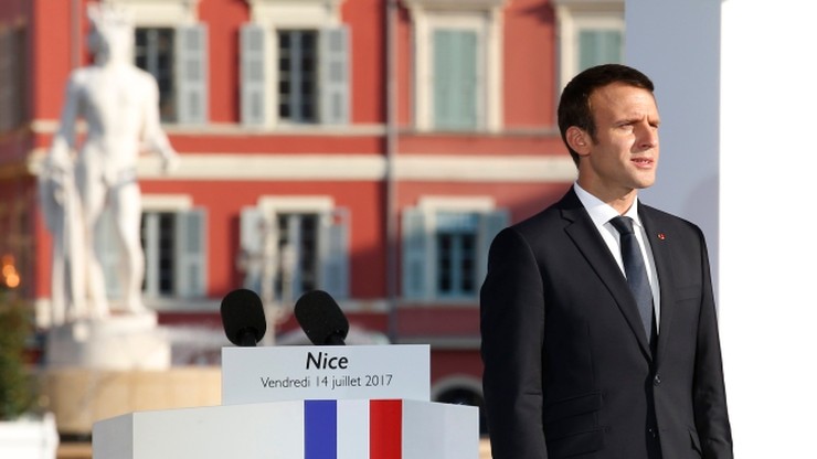 Rok po zamachu w Nicei Macron zapowiada "bezlitosną walkę" z terroryzmem