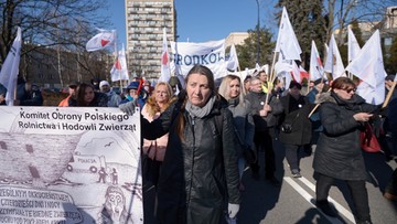 Protest rolników przed Sejmem