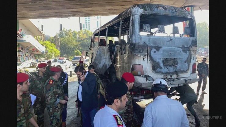Syria. Eksplozja w autobusie w Damaszku. 13 osób zginęło, trzy są ranne