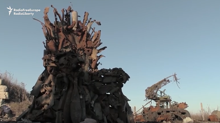 "Gra o tron" w Donbasie. Ukraińscy żołnierze stworzyli kopię konstrukcji z popularnego serialu