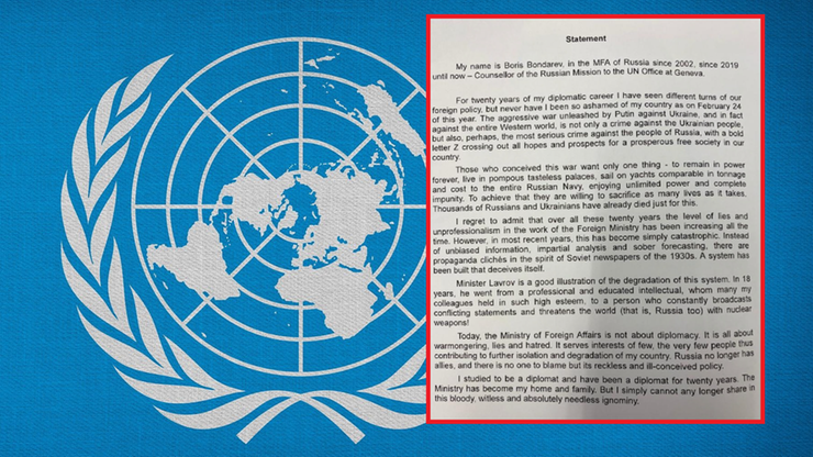 Wojna w Ukrainie. Szwajcaria: Rosyjski dyplomata z placówki w Genewie zrezygnował ze swej funkcji
