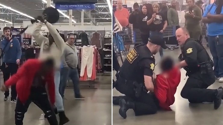 USA. Atak nożownika w Walmarcie. Weteran powstrzymał napastnika