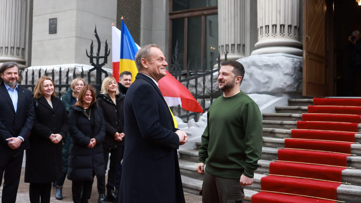 Donald Tusk w Kijowie. Premier spotkał się z prezydentem Zełenskim