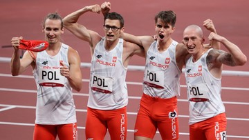 Tokio 2020: Polska sztafeta 4x400 m w finale! Biało-Czerwoni wygrali bieg półfinałowy