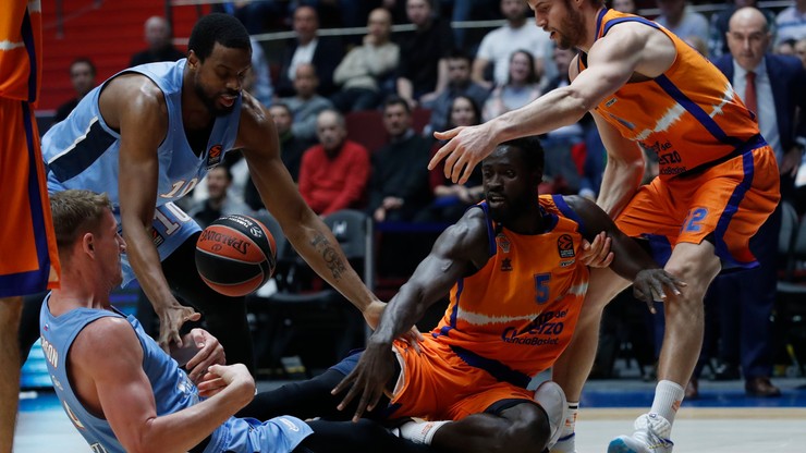 Euroliga koszykarzy: Zenit przegrał z Valencia Basket