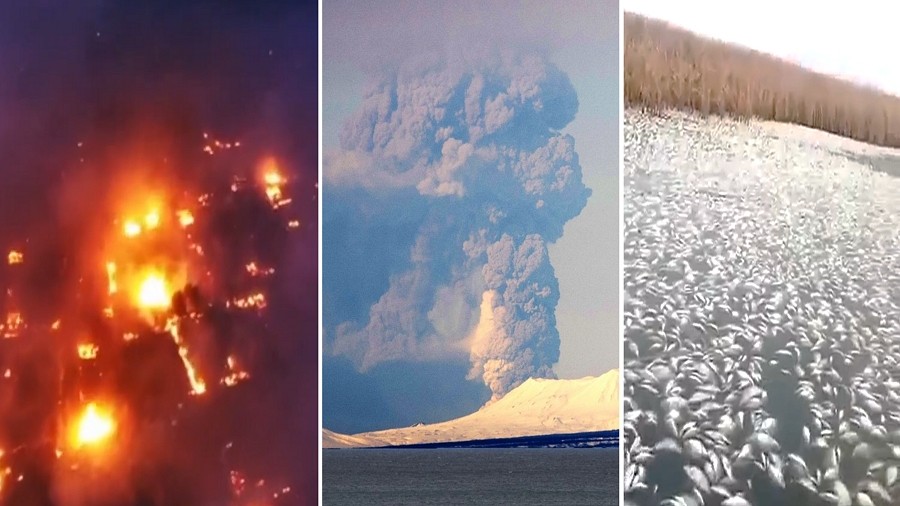 Kataklizmy nękają Rosję. Fot. Twitter / @WeatherSarov1.