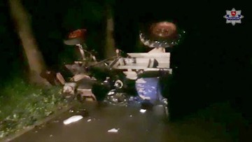 Wywrócony ciągnik na Lubelszczyźnie. Policja mówi o alkoholu