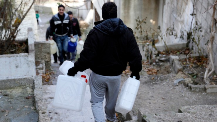 1,3 tys. cywilów uciekło z okolic Damaszku