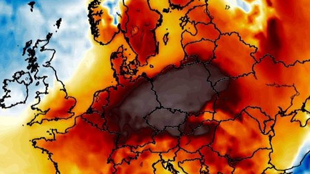 Nadchodzi nadzwyczajne ciepło. Fot. Wxcharts.com