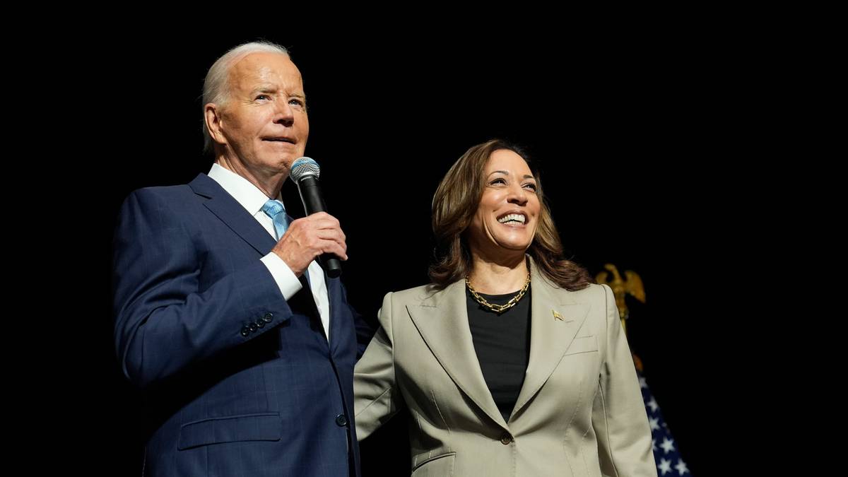 Joe Biden porwał tłum. Kamala Harris pod wrażeniem występu prezydenta