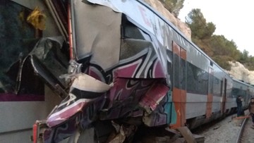 Zderzenie pociągów koło Barcelony. Jedna osoba zginęła, osiem jest rannych  