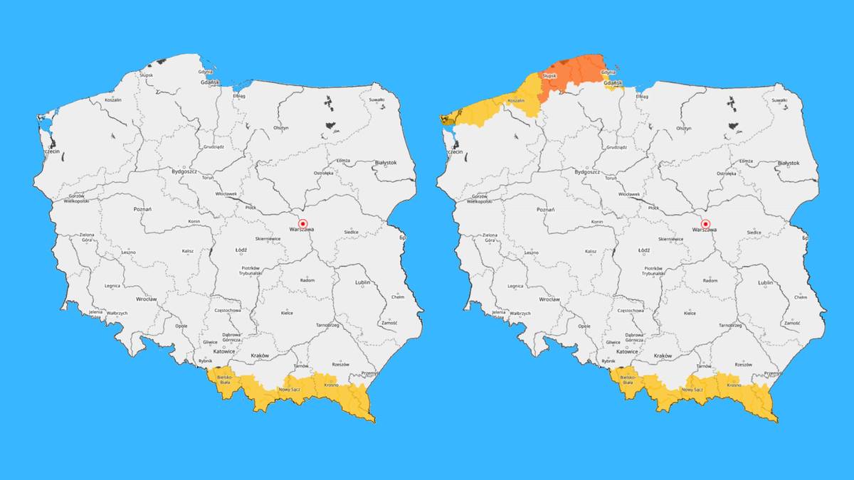 Silny wiatr wieje od rana na południowych krańcach Polski, a wieczorem i w nocy jeszcze silniejsze podmuchy zanotujemy nad morzem - ostrzega IMGW