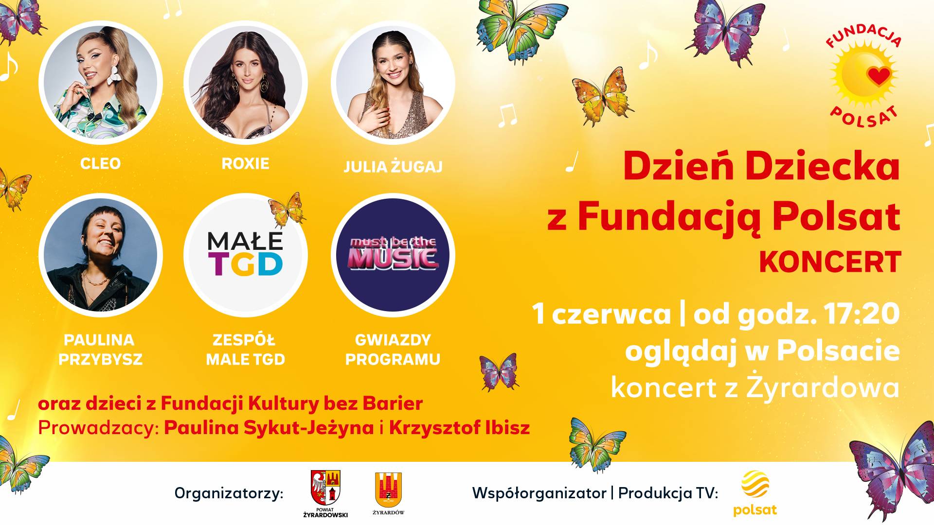 Dzień Dziecka z Fundacją Polsat. Koncert gwiazd 1 czerwca od 17:20 na Polsacie.