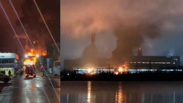 Eksplozja pod Moskwą, elektrociepłownia w ogniu. Musieli wstrzymać loty