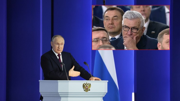 Propagandowe orędzie Putina i jego śpiąca publika. Politycy ledwo otwierali oczy