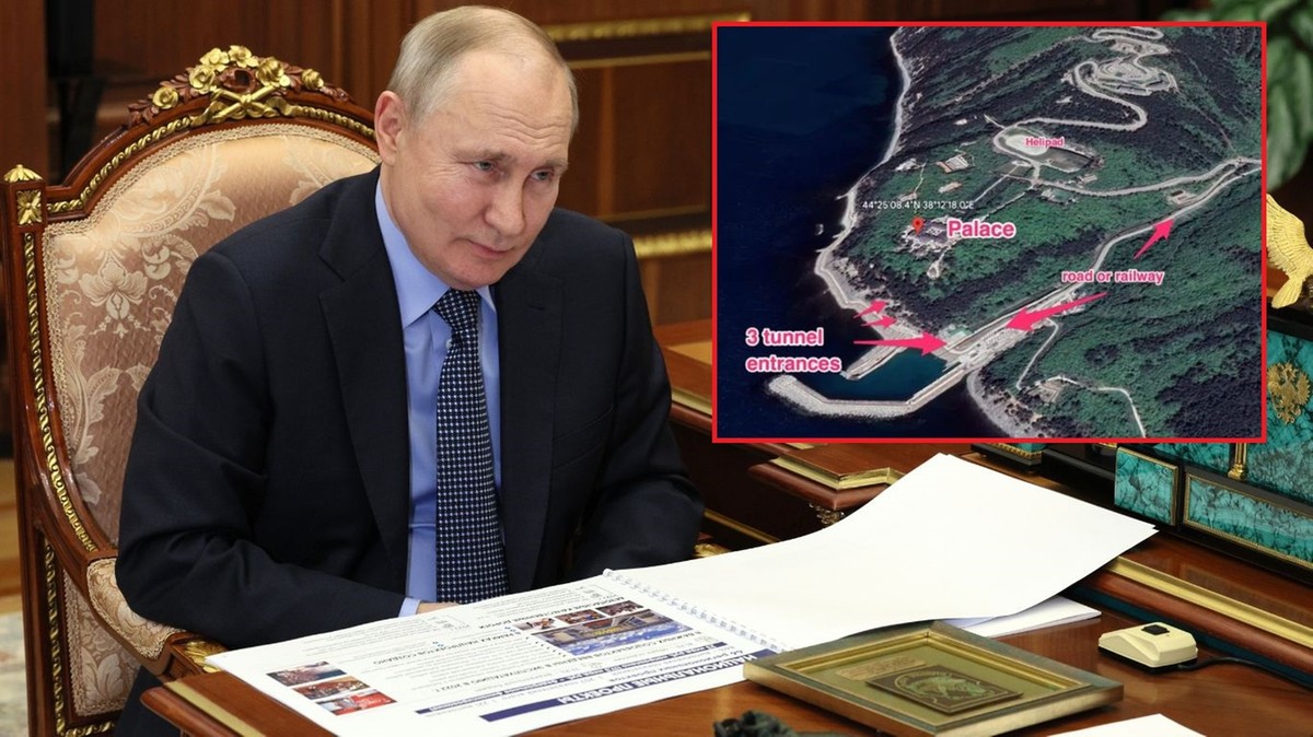Tajny bunkier Władimira Putina nad Morzem Czarnym. Ujawniono plany tuneli