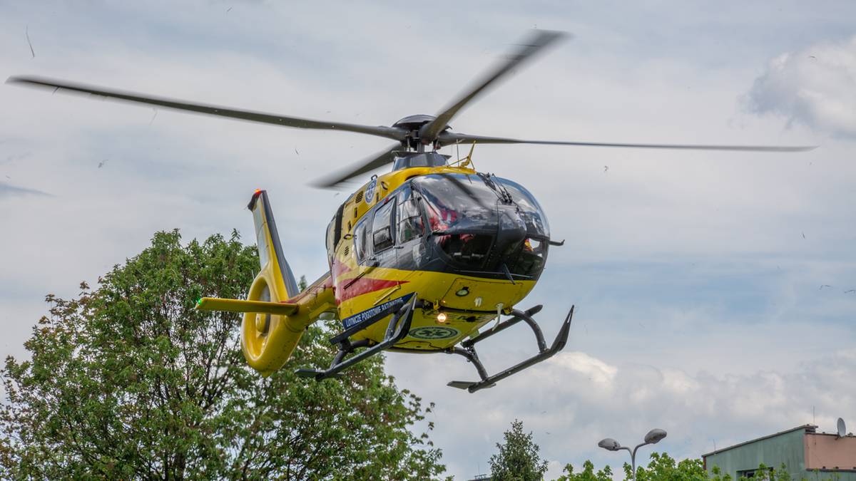Incydent z udziałem śmigłowca LPR. Pilot musiał przerwać lądowanie