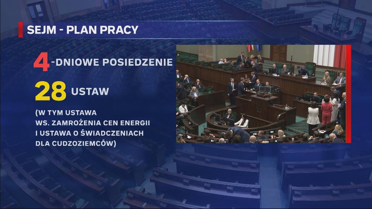 28 ustaw w cztery dni. Sejm planuje prace w ekstremalnym tempie