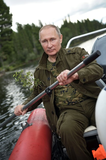 Putin na wakacjach. Na Syberii